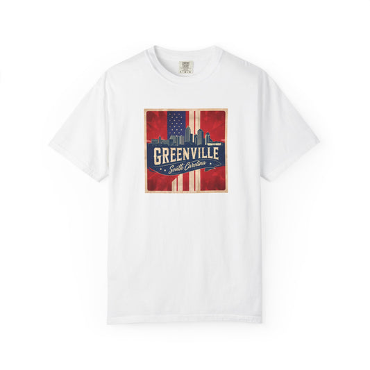 Greenville South Carolina Unisex Garment-Dyed T-Shirt
