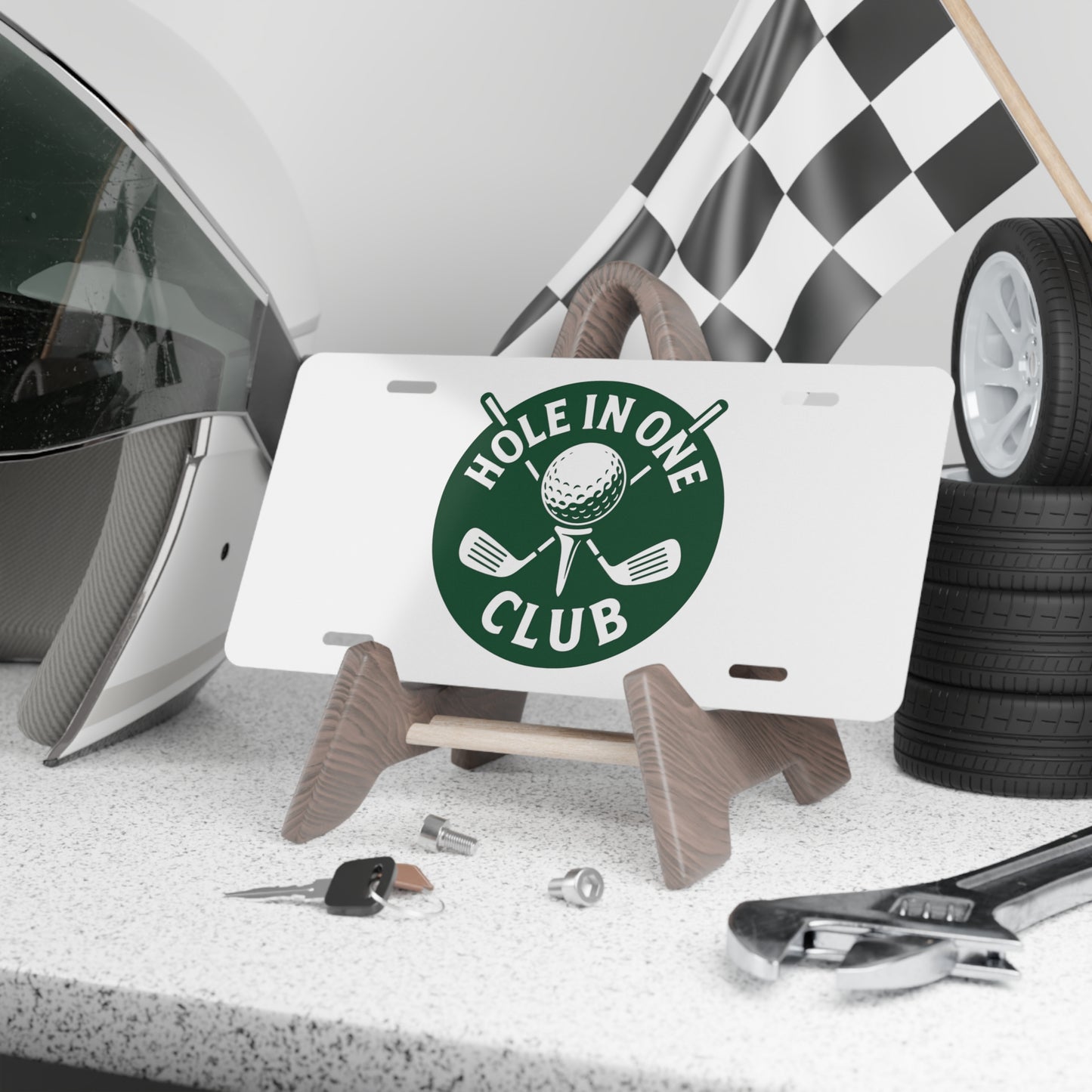 Vanity Plate Golf Decor