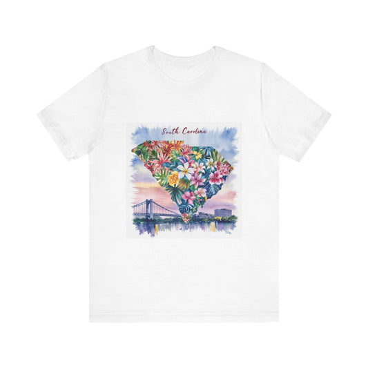 Unisex Greenville South Carolina - 'Watercolor SC State'