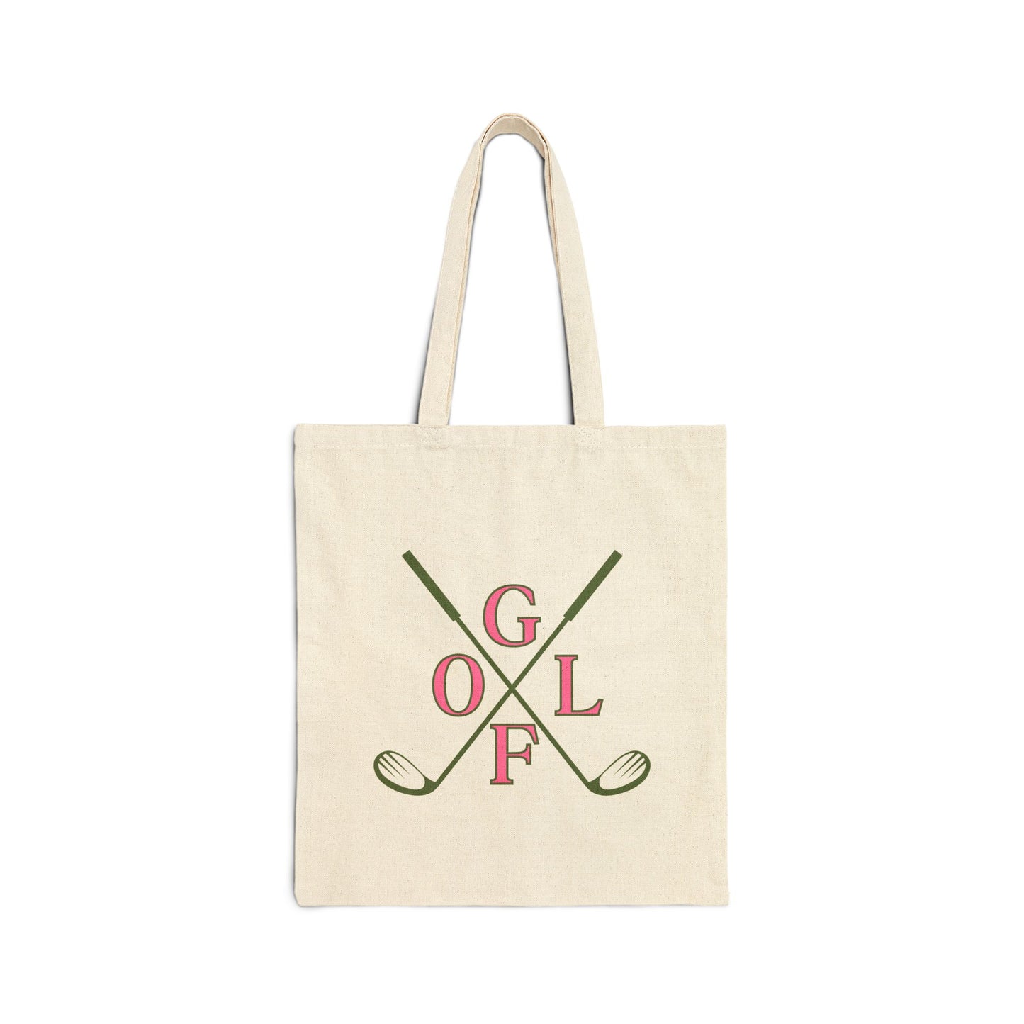 Golf Lover's Cotton Canvas Tote Bag - Eco-Friendly & Stylish