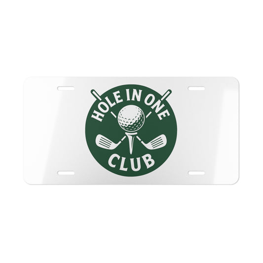 Vanity Plate Golf Decor