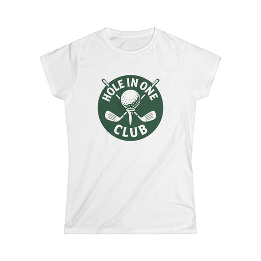 Women's Golf Themed Tee - Hole in One Club Shirt