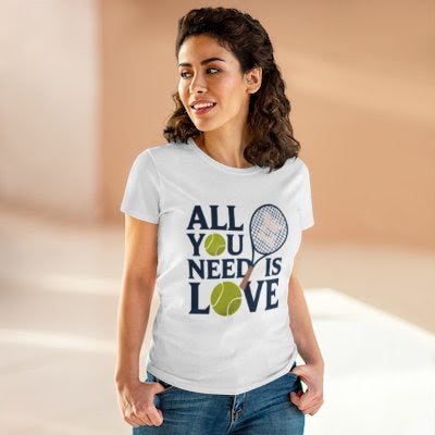 Unisex Tennis Love Tee - 'All You Need is Love'